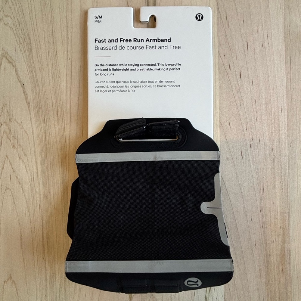 Lululemon Black Running Arm Band - Size S/M
